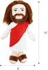 June Garden 14" Plush Religious Figure - Jesus Stuffed Doll - Baptism Gift Christ Religious Savior...