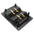 1PC Copper 4-Position Terminal Junction Box, Post 4 Speaker Wall Plates Home Theater Junction Box Connectors for Car/Home Audio, Speaker Box Termi...
