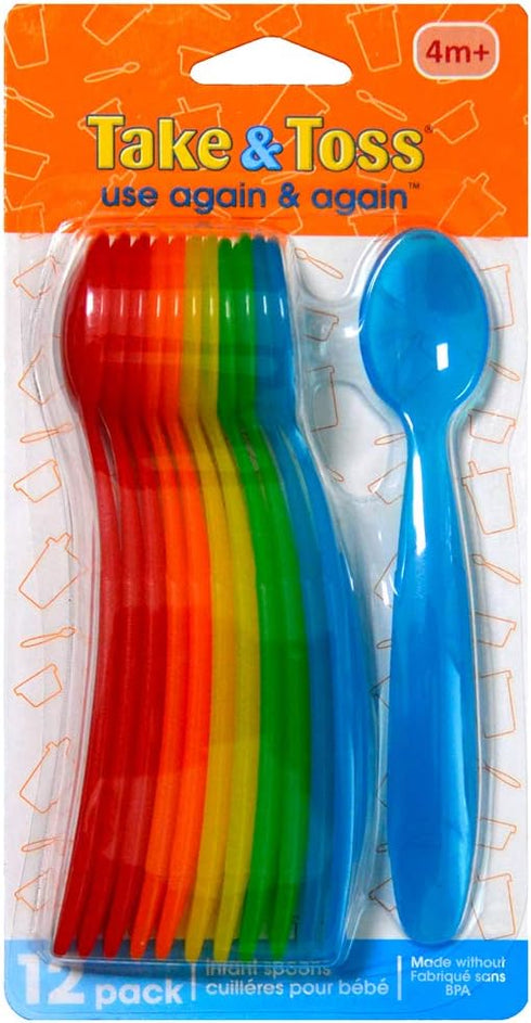 First Years Take & Toss Infant Spoons, 12 ct...