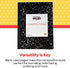 School Smart Hard Cover Ruled Composition Book, 150 Sheets, 9-3/4 x 7-1/2 Inches - 086769...