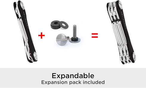 KeySmart Classic - Compact Key Holder and Keychain Organizer (up to 14 Keys) (Black)...