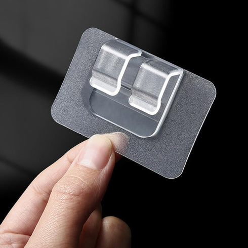 30Pcs Multipurpose Car Mat Fixing Buckles, Universal Car Floor Mat PVC Self-Adhesive Car Foot Pad Fixed Sticker, Antiskid Pad Fastener Curtain Bra...