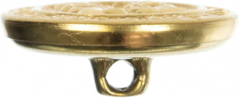Mibo Buttons & Accessories Mibo 10pc Gold Metal Shank Button 36L(22mm) with Fleur De Lis Design Pattern - Gold, Antique Gold L, 7/8 Inch( 22mm) / ...