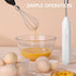 Portable Cordless Electric Egg Beater Handheld USB Charging Milk Frother with Stainless Steel Whisk Electric Milk Frother Cordless Hand Mixer Hand...