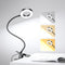 LED Desk Lamp Clip on Light with 3 Color Modes 10 Brightness Ring/Clamp Light 360° Flexible Gooseneck Dimmable Eye Protection Desk Light Desk Lamp...