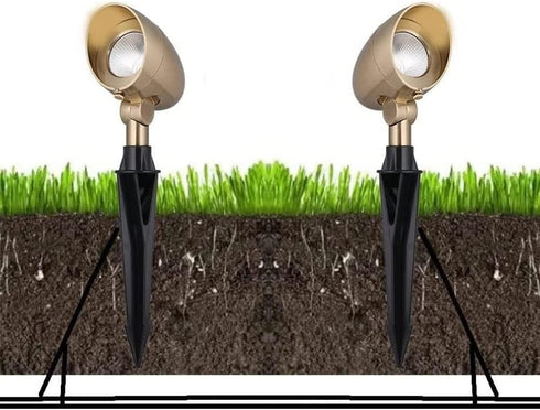 Landscape Lighting Ground Spikes Stakes Replacement,1/2" NPT Thread for Landscape Path Lighting Landscape Spotlights Outdoor Lighting Stakes Black...