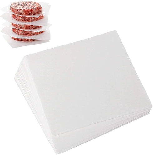 Square Patty Paper 5.5x5.5 Inch, Set of 300, Non Stick Patty Paper Sheets for Burger Press, Patty Serperate and Cake Baking,Freezing and Caramel C...