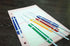 100 Pcs Plastic Paper Fasteners Colorful Plastic Document File Fastener 2-Hole Binder Clips Paper, Loose-Leaf Binding Clamp...
