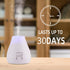 Essential Oil Diffuser - Waterless Diffuser 3 Timer Settings Battery Powered for Bedroom Yoga Room Toilet Pet Room White...