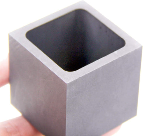 Graphite Ingot Mold, High Purity Refining Graphite, Melting Casting Mould for Gold Silver Aluminum Copper Brass Zinc Plumbum and Alloy Metals (1.9...