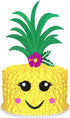 Palksky Glitter Big Pineapple Cake Topper Set With Eyes, Dimple, Mouth/Tropical Hawaiian Aloha Luau Themed Party Cake Decoration Supplies for Birt...