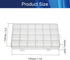 Clear Plastic Organizer Box,Component Storage Box,24 Grids Fixed Storage Container Jewelry Box for Beads Art DIY Crafts Jewelry Fishing Tackles 7....