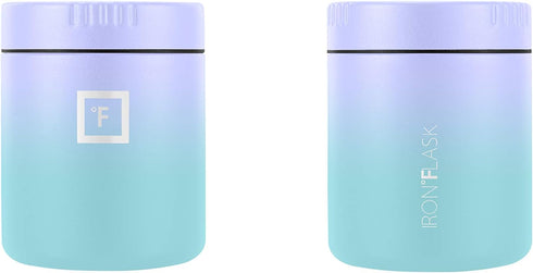 IRON °FLASK Thermos for Hot Food & Soup - 13.5 Oz Insulated Food Jar with Foldable Spoon - Leak Proof, Stainless Steel, Storage, Canteen, Double W...