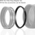 Filter Ring Adapter Set 18 Pieces, Camera Lens Filter Stepping Rings Kit, Lightweight and Durable Aluminum, 9 Pcs Step Up Rings Set and 9 Pcs Step...