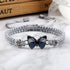 Fuqimanman2020 Colorful Butterfly Charm Bracelet String Handmade Woven Adjustable Braided Rope for Couple Women Friendship BFF Party Family Jewelr...