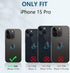 FNTCASE for iPhone 15 Pro Case: Military Grade Drop & Shock Protection Cell Phone Cover with Kickstand & Slide | Rugged Protective Bumper Textured...