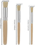 6Pcs Wooden Stencil Brushes, Natural Bristle Stencil Brushes for Acrylic Painting, Oil Painting, Watercolor Painting, Card Making, DIY Art Crafts ...