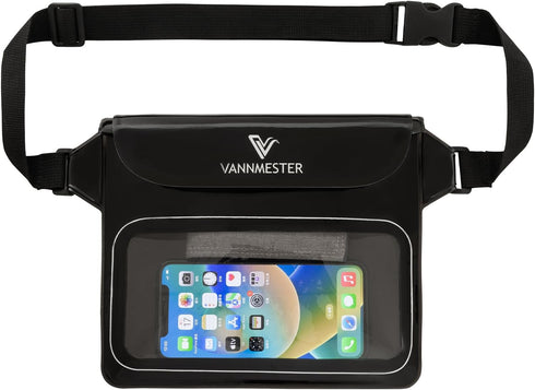 Waterproof Waist Pouch,Screen Touchable Dry Belt Bag,Waterproof Waist Bag,Waterproof Fanny Pack for Swimming Kayaking Snorkeling Beach -Black...