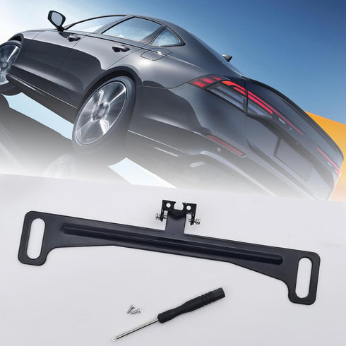 Pack-1 Car Rear View Camera Bracket, Metal Dash Cam Mount Kit, Waterproof License Plate Mount, Back Up Camera Installation Tool, Automotive Parts,...
