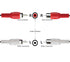 2 RCA to 2RCA Extension Cable 2-Pack, 3.3 ft RCA Cable 2 Male to 2 Female, 2RCA Stereo Audio Extender Cable for Speaker, Amplifier, Mixer, TV...