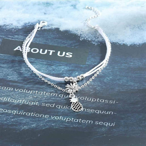 Olbye Sunflower Anklet Bracelet Layered Petite Anklets for Women and Girls Silver Foot Chain Summer Beach Jewelry Accessories...