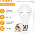 A19 Rechargeable Light Bulbs, Emergency Light Bulbs for Power Failure, LED Bulb 80 Watt Equivalent,12W 5000K Daylight 1200mAh Battery Backup Light...
