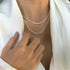 Layered Necklaces for Women Silver Plated Dainty Snake Twist Rope Delicate Layered Necklace Different Length Choker Necklaces Silver Jewelry for W...