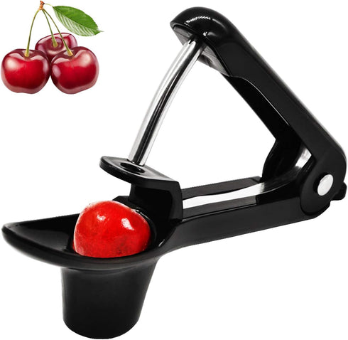 Cherry Pitter, YISSCEN Cherry Olive Seed Remover Tool with Food-Grade Silicone Cup, Heavy-Duty Cherry Stoner/Cherry Core Remover/Oliver Pitter wit...