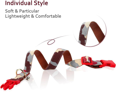 Dog Collar with Bow Tie- Adjustable pet Collar for Dogs with Plastic Buckle Collar, Stylish Pattern for Small Medium or Large Boy and Girl Dog and...