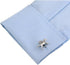 Sports Racing Riding Horse Races Plain Glossy White Metal Plated Steel Cufflinks...
