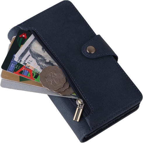 Asuwish Phone Case for Samsung Galaxy S10e Wallet Cover and Tempered Glass Screen Protector Leather Flip Credit Card Holder Stand Lanyard Wrist St...