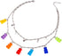 N/Q Layered Punk Gothic Resin Gummy Cartoon Bear Link Chain Pendant Necklace Colorful Rock Hip Hop Transparent Animal Choker Necklace for Women Pa...