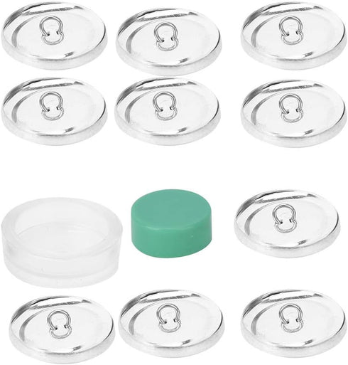 Cover Button Kit, Fabric Covered Button Kit, Flat Back Button Covers Kit, Buckle Making Tool for DIY Handmade Crafts(30mm)...