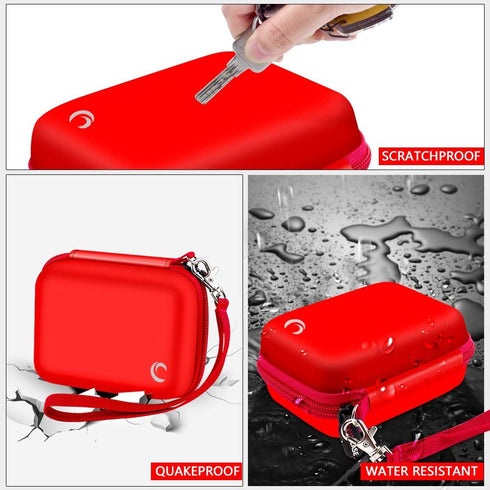 Carrying & Protective Case for Digital Camera, AbergBest 21 Mega Pixels 2.7" LCD Rechargeable HD/Kodak Pixpro/Canon PowerShot ELPH 180/190 / Sony ...