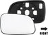 X AUTOHAUX Car Rearview Right Passenger Side Heated Mirror Glass Replacement W/Backing Plate for Jeep Grand Cherokee 1999-2004...