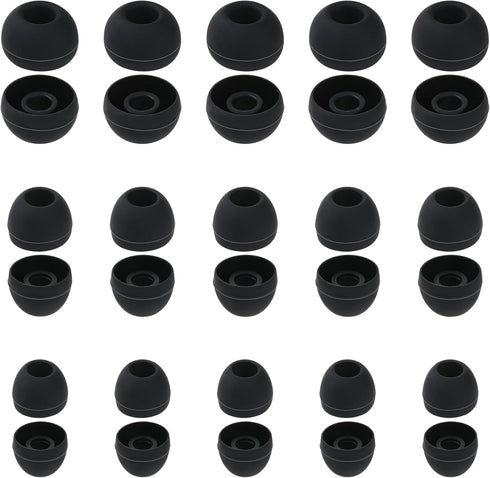 30 Pcs Silicone Replacement Earbud, Ear Buds Tips Headphone Earpads Soft Silicone Ear Tips Ear Bud Tips Replacement in S/M/L Sizes Earphone Cover ...
