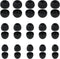 30 Pcs Silicone Replacement Earbud, Ear Buds Tips Headphone Earpads Soft Silicone Ear Tips Ear Bud Tips Replacement in S/M/L Sizes Earphone Cover ...