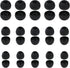30 Pcs Silicone Replacement Earbud, Ear Buds Tips Headphone Earpads Soft Silicone Ear Tips Ear Bud Tips Replacement in S/M/L Sizes Earphone Cover ...