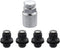 ACROPIX M12x1.5 Car Wheel Lock Lug Nuts Set Anti Theft Lug Nut Screw Fit for Toyota RAV4 - Pack of 5 Black...