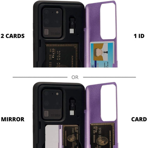TORU CX PRO Case for Galaxy S20 Ultra, with Card Holder | Slim Protective Cover with Hidden Credit Cards Wallet Flip Slot Compartment Kickstand | ...