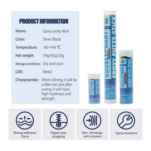 All Purpose Epoxy Putty Stick,30g Moldable Epoxy Glue for Crack Damage Fixing Filling or Sealing. Fast Permanent Repair for Metal, Ceramic,Glass, ...