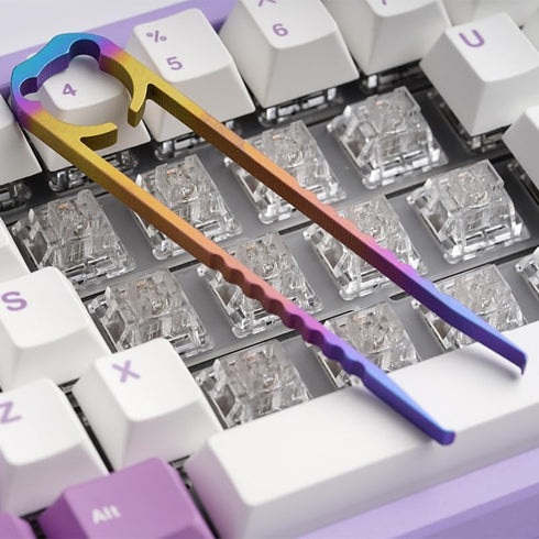Chilkey WS Switch Puller, Titanium Alloy Keyboard Switch Puller for Mechanical Gaming Keyboard Switches Prism, Switch Remover Tool for Replacement...