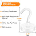 MIKEDE Magnetic Hooks, 40LB+ Heavy Duty Magnet Hooks for Cruise Cabins, Super Neodymium Hanging Hooks White Strong Magnets with Hook for Fridge, M...