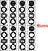 OTUAYAUTO 8PCS Car Floor Mat Clips - for Double Layer Mat - Universal Automotive Carpet Clips Holder Clamps...