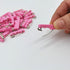 Curved Safety Pins for Quilting, Basting Pins with Grip Covers, Size 1, 50-Count, Pink...