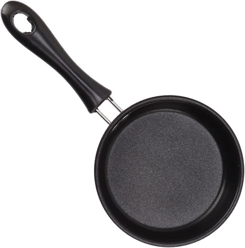 Mini Frying Pan, Stainless Steel Eggs Pancakes Prevent Stick Induction Pot Round Breakfast Small Fry Egg Pan with Long Handle 12cm (Pink)...