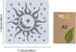 GORGECRAFT Large Sun and Moon Stencils 12x12 Inch Reusable Star Stencil Template Signs Home Wall Decor for Painting on Wood Wall Scrapbook Card Fl...