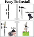DOUBLE 2 C Solar Garden Light Outdoor, Owl Solar Garden Stake Light, Waterproof Warm White LED Light for Garden, Patio, Yard, Lawn, Walkway Decora...