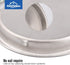 HOMOTEK Closet Door Finger Pull 2-1/8”, Easy Snap in Installation, Satin Nickel Finish, No Nail Require, Fits a 5/16”Depth x 2-1/8" Diameter Openi...
