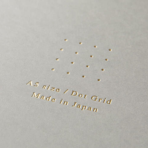 Midori 15330006 Notebook, Ring Notebook, Color, Dot Square, Gray, A5...